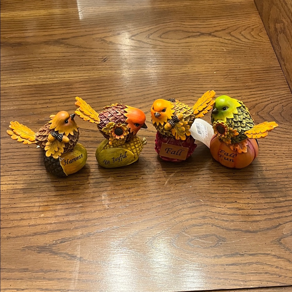 Cypress Home Harvest Bird‎ Figurine Set, new